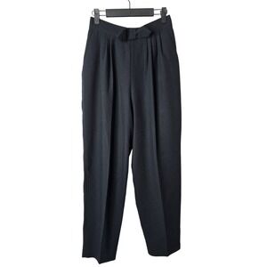 Vintage Norton McNaughton High Waist Pleated‎ Tapered Dress Pants Career Black